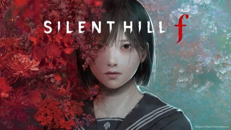 Silenthill, juego de horror psicológico, en estilo artístico con joven mujer en fondo con red y azul, ideal para fans del género survival horror en Old School Club.