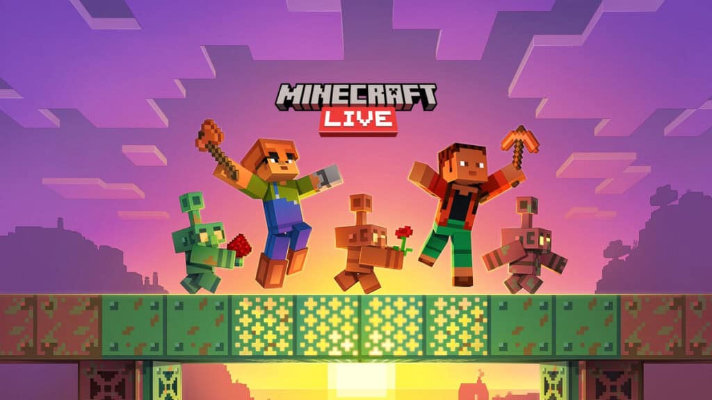 Portada oficial de Minecraft Live 2025 con fecha de septiembre