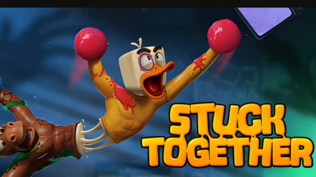 stuck together