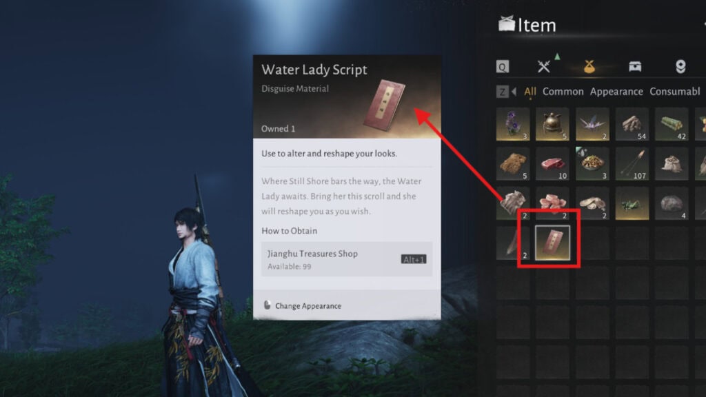 Where Winds Meet Materiales