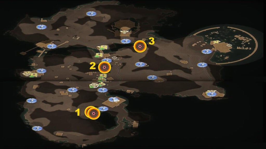 Mapa de Rift Anomalies en Paradise Island – The Outer Worlds 2