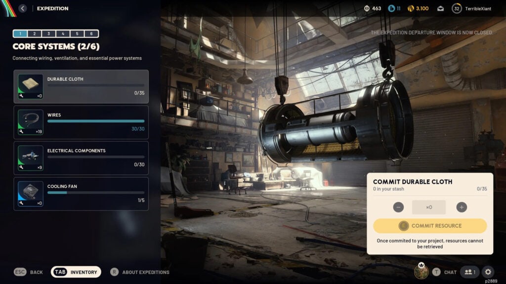 ARC Raiders materiales y créditos de expedición