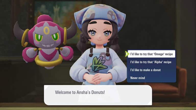Omega Old-Fashioned Donut en Pokemon Legends: Z-A