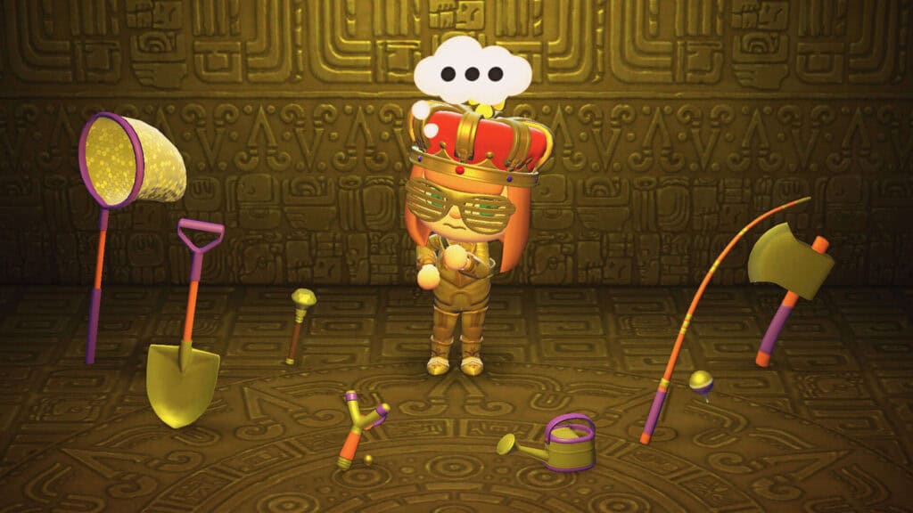 herramientas doradas en Animal Crossing New Horizons