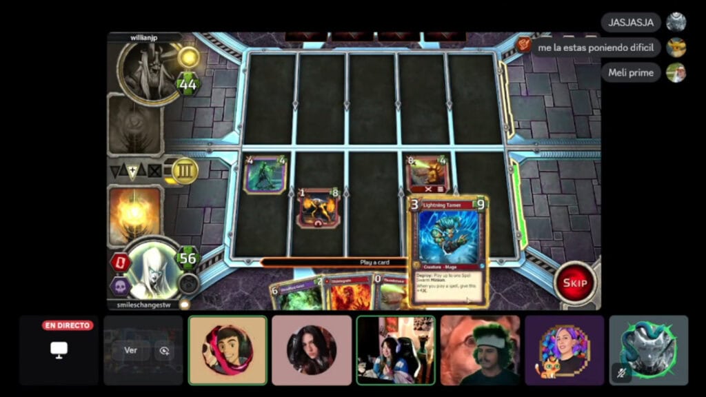 Miembros de la comunidad Old School Club reunidos en Discord para jugar SolForge Fusion.