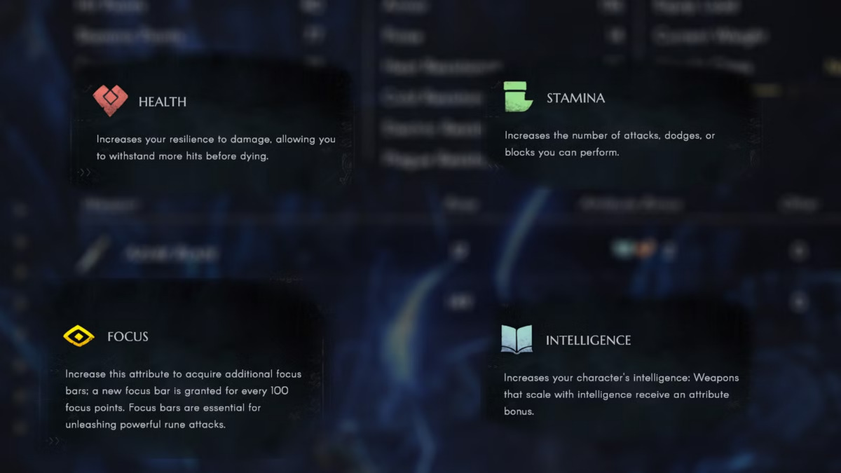 guía de estadísticas No Rest for the Wicked