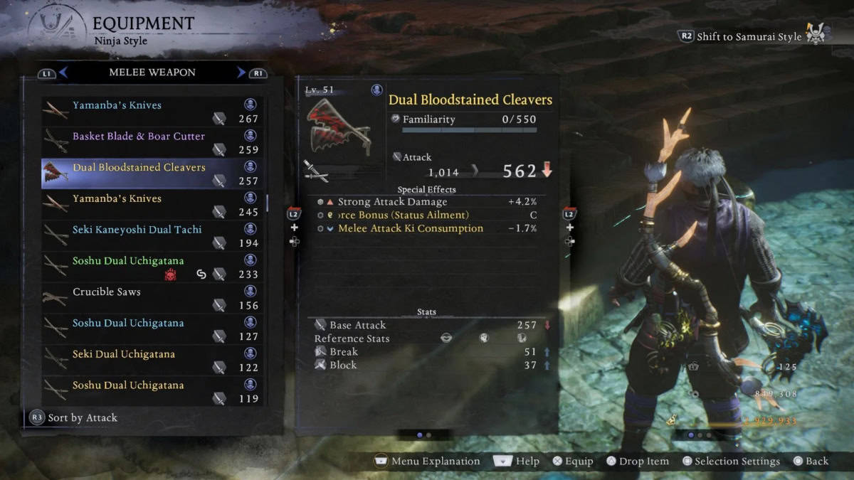 Nioh 3 mejores armas