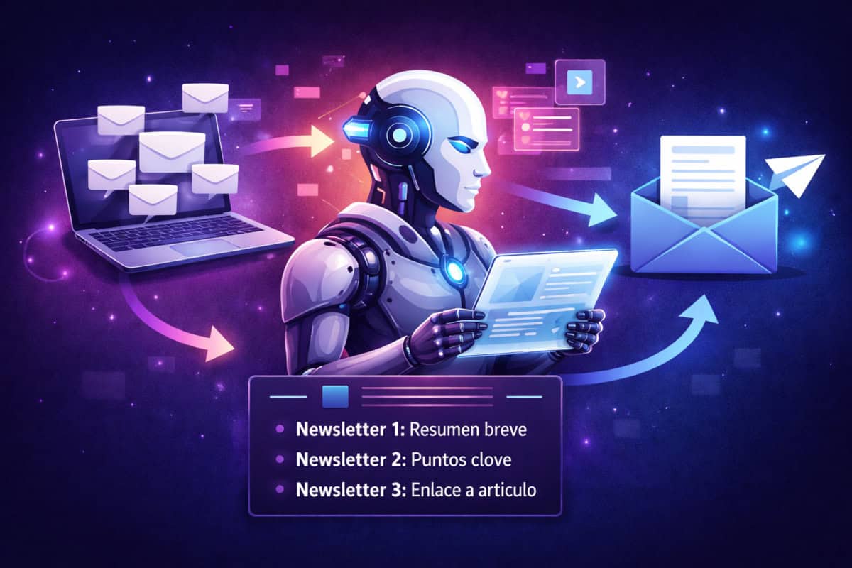 Cómo recibir cada día un resumen automático de tus newsletters con inteligencia artificial