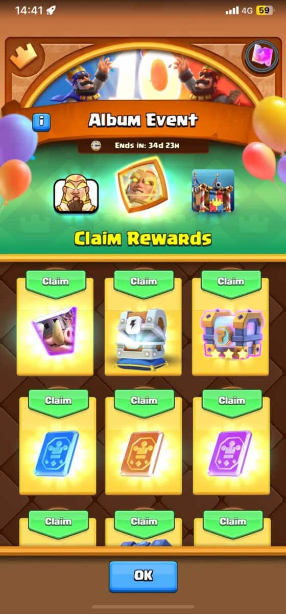 Evento del Álbum Clash Royale