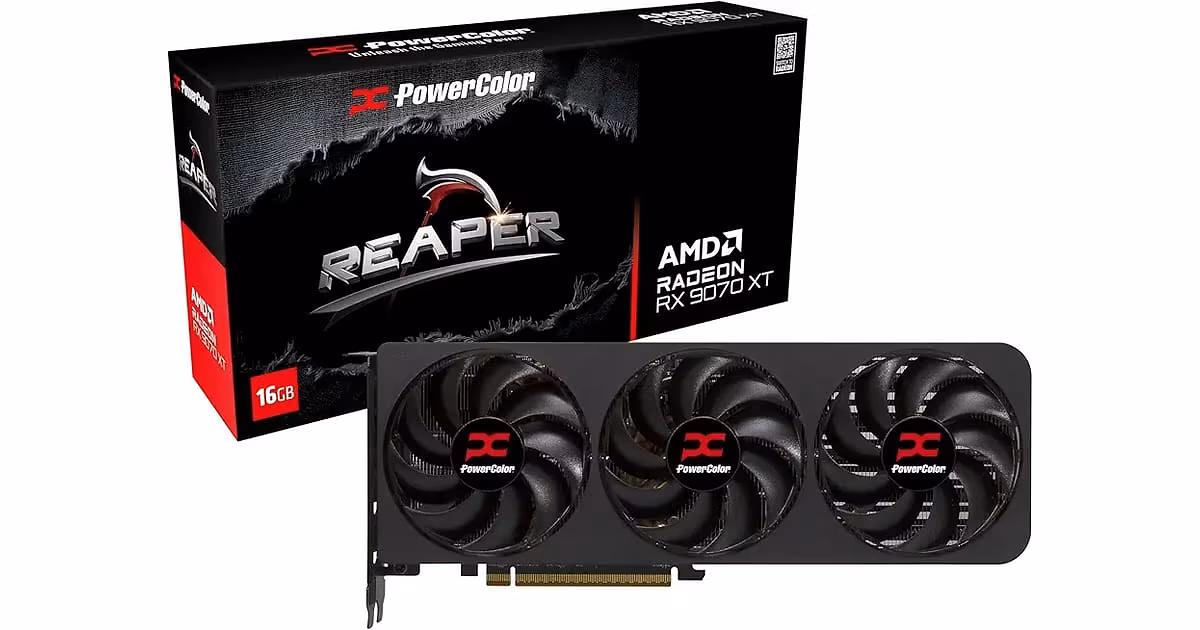 PowerColor Reaper AMD Radeon RX 9070 XT 16GB — Máximo rendimiento por cada dólar gastado hoy