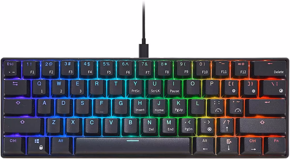 RK ROYAL KLUDGE RK61 Wired Keyboard — El estándar de entrada con soporte QMK/VIA