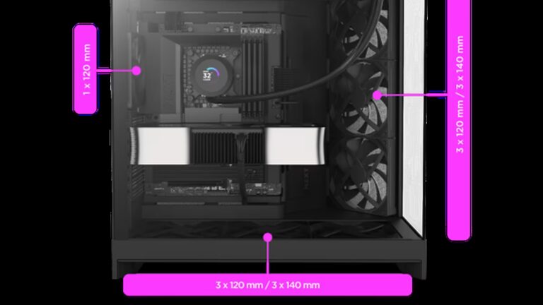 NZXT H9 Flow (2025) — Flujo de aire dual chamber sin complicaciones